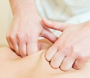 Terapia manual para el tratamiento de la osteocondrosis.